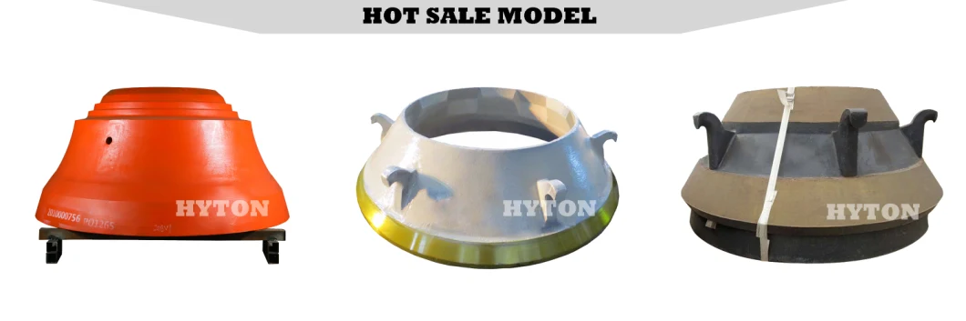 Mining Equipment Casting Parts Mantle Bowl Liner Suit Telsmith T400 T500 Cone Crusher Spares